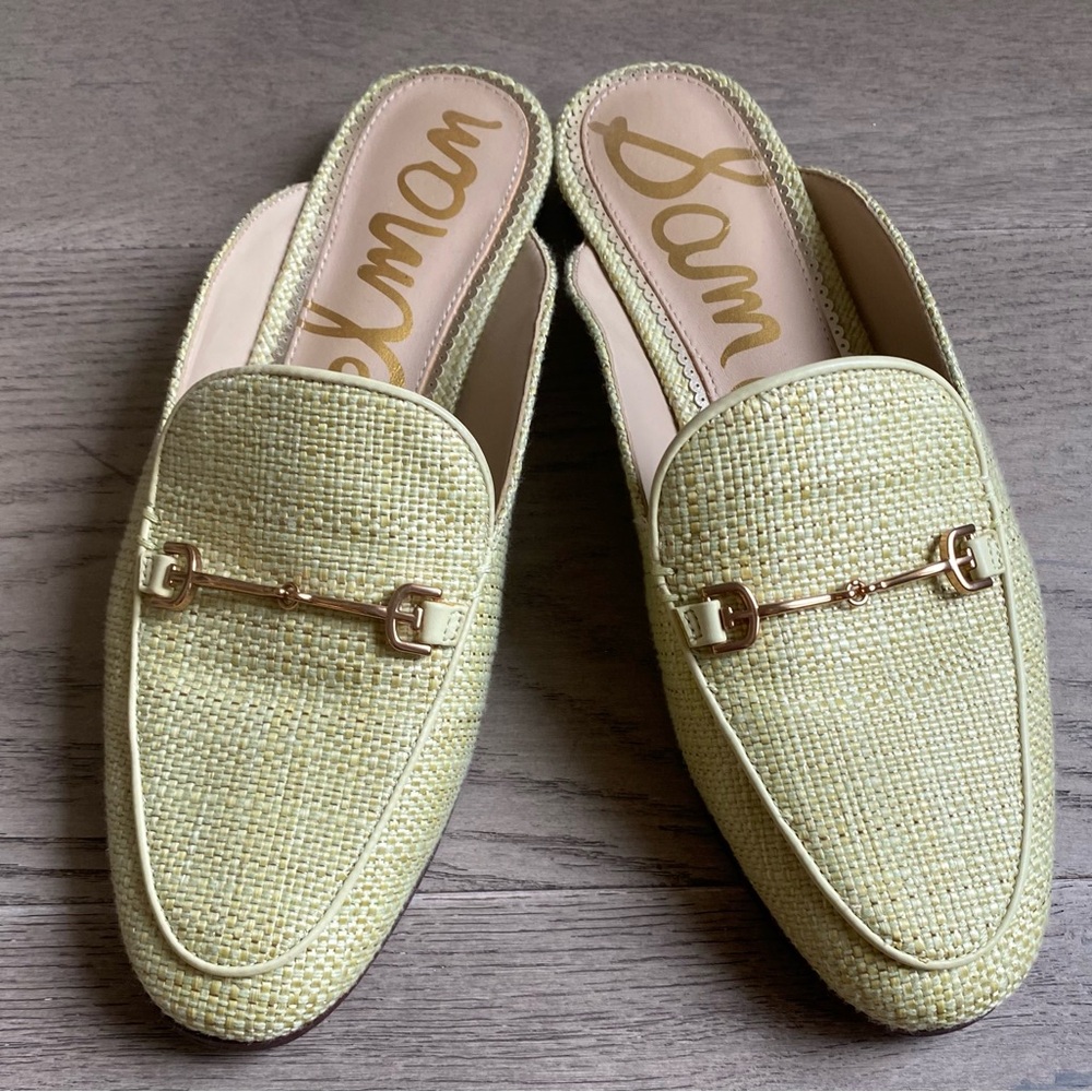 Pistachio Basket Weave Linnie Bit Mule by Sam Edelman - Women’s Size 8
